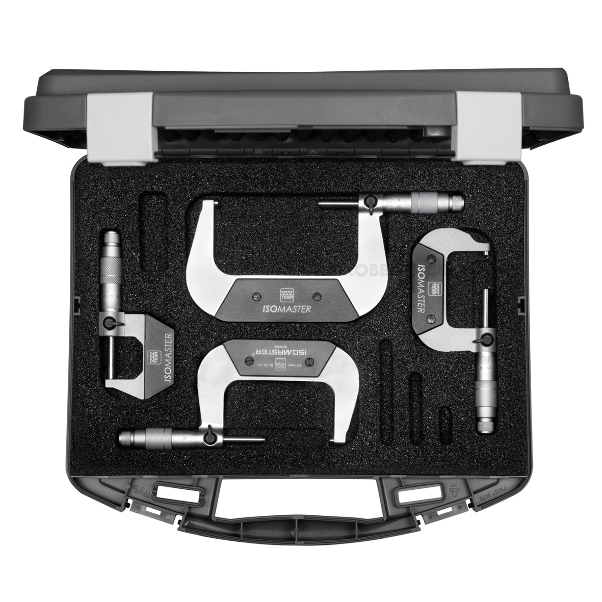 Tesa 00110113 Isomaster Micrometer Set, Range 0-100mm, Graduation 0.01mm