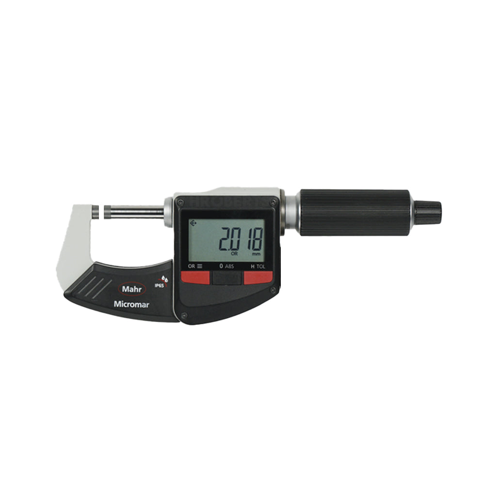 Mahr 4157000 Micromar 40 EWR Digital Micrometer, IP65, Range 0-25mm / 0-1", Graduation 0.001mm / 0.00005", With Data Output