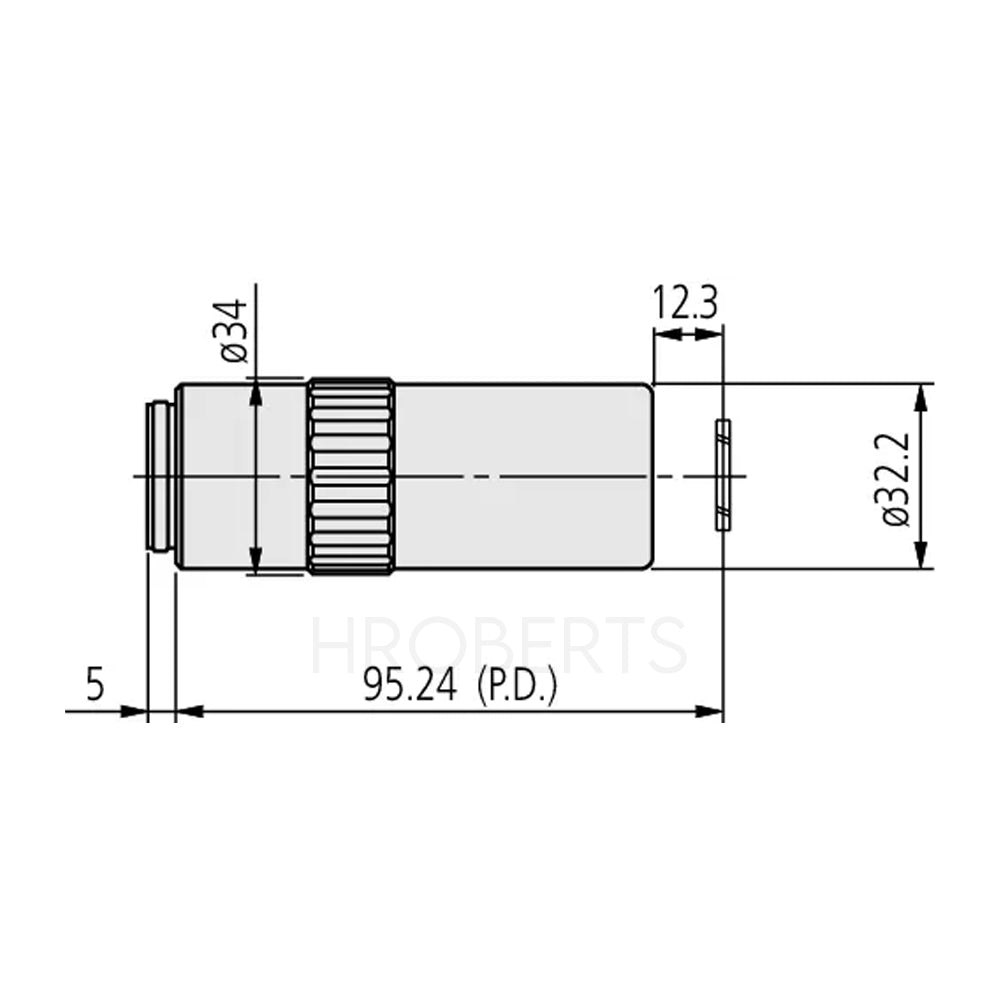 Mitutoyo 378-754-15 LCD Plan Apo NIR 100X(t0.7) Objective for bright-field observation in near-infrared range with cover glass compensation