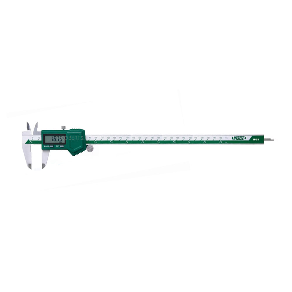 Insize 1118-300B Digital Caliper 0-300mm / 0-12" IP67 Waterproof Digital Caliper with Thumb Roller - 1118 Series
