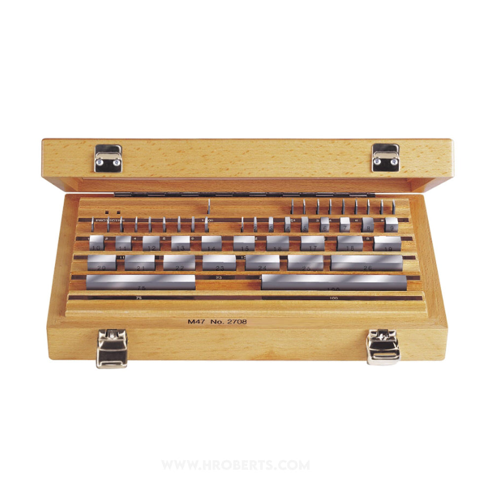 Tesa 0651536021 Gauge Block Set, Metric M47, Grade K, Ceramic