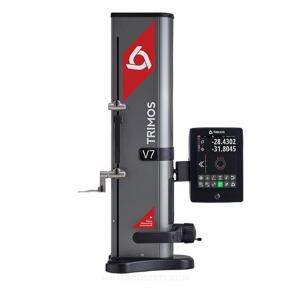 Trimos 20-V7-400 Digital Height Gauge V7 Range 0 - 407mm / 0 - 16" with Extension 0 - 719mm / 0 - 28", Resolution 0.0001mm / 0.00001", 2D Programming Statistics with Air Cushion