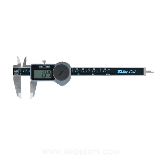 Tesa 00530097 Twin-Cal Digital Caliper, Range 0-150mm / 0-6", Resolution 0.01mm / 0.0005"