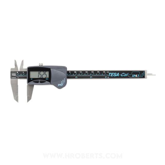 Tesa 00530140 Twin-Cal Digital Caliper, Range 0-150mm / 0-6", Resolution 0.01mm / 0.0005"