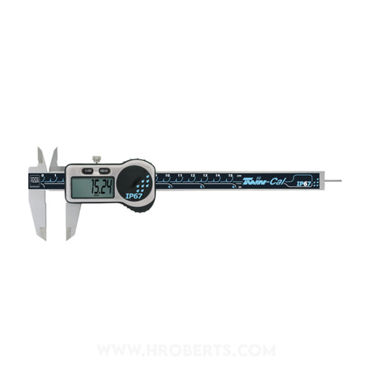 Tesa 00530320 Twin-Cal Digital Caliper, Range 0-150mm / 0-6", Resolution 0.01mm / 0.0005"