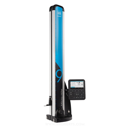 Tesa 00730078 Micro-Hite 900F Digital Height Gauge with Fine Adjusment Device, Range 0 - 920mm / 0 - 36", Range of Application 0 - 1075mm / 0 - 42", Resolution 0.01mm, 0.0001mm, 0.0001mm / 0.001", 0.0001", 0.00001"