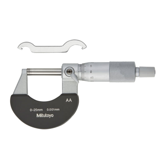 Mitutoyo 102-311 Micrometer, Range 0-25mm, Graduation 0.001mm