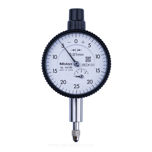 Mitutoyo 1041A Dial Indicator, Graduation 0.01mm, Range 3.5mm, Scale 0-25-0, Bezel Diameter 40mm