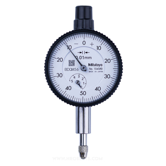 Mitutoyo 1045A Dial Indicator, Graduation 0.01mm, Range 5mm, Scale 0-100, Bezel Diameter 40mm