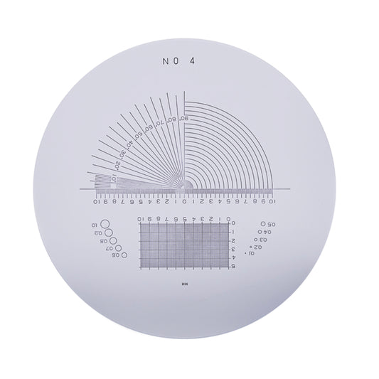 Mitutoyo 183-144 Reticle, Angle, Radius, Length, Diameter, Polar Net (Metric)