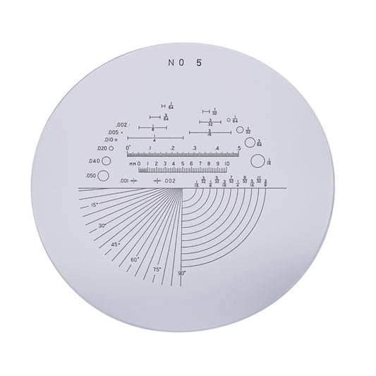 Mitutoyo 183-145 Reticle, Angle, Radius, Length, Diameter