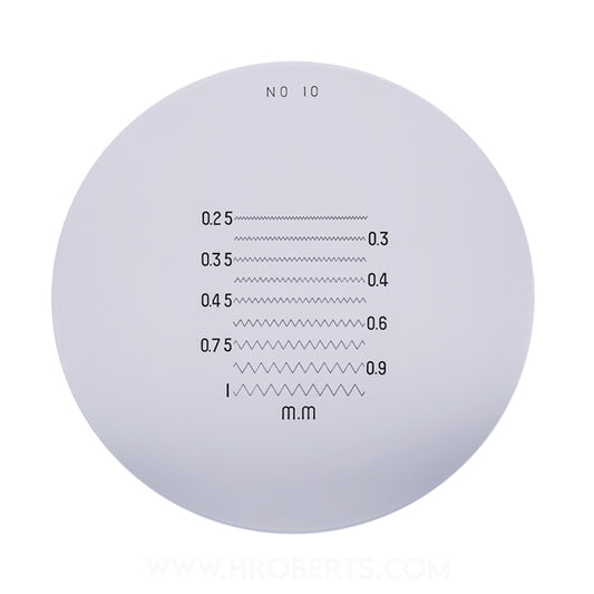 Mitutoyo 183-150 Reticle, Thread Pitches (Metric)