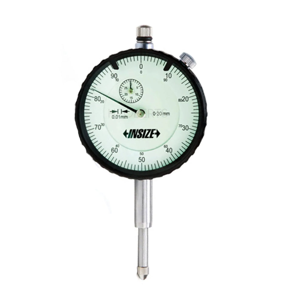Insize 2310-20FA Shock Proof Dial Indicator, Graduation 0.01mm, Range ...