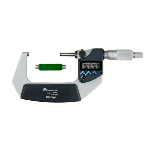 Mitutoyo 293-342-30 Digimatic Digital Micrometer, Range 2-3" /  50.8-76.2mm, Resolution 0.00005" / 0.001mm, IP65