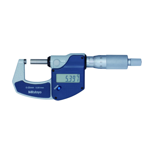 Mitutoyo 293-821-30 Digital Micrometer, Range 0-25mm, Resolution 0.001mm