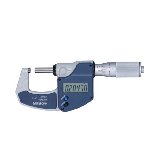 Mitutoyo 293-832-30 Digital Micrometer, Range 0-1" /  0-25.4mm, Resolution 0.00005" / 0.001mm