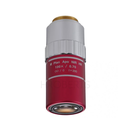 Mitutoyo 378-864-15 M Plan Apo NIR HR 100X High resolution objective for bright-field observation in near-infrared range