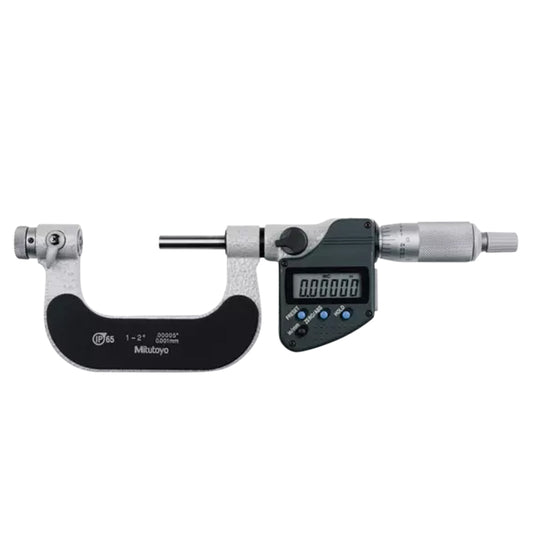 Mitutoyo 326-352-30 Digimatic Digital Interchangable Anvil Screw Thread Micrometer, Range 1-2" / 25.4-50.8mm, Resolution 0.00005" / 0.001mm, IP65, with SPC Data Output