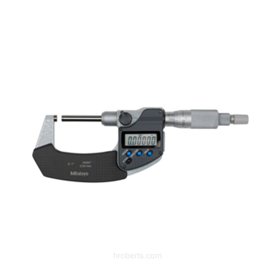 Mitutoyo 406-350-30 Digimatic Digital Non-Rotating Splindle Micrometer, Range 0-1" /  0-25.4 mm, Resolution 0.00005" / 0.001mm with SPC Data Output