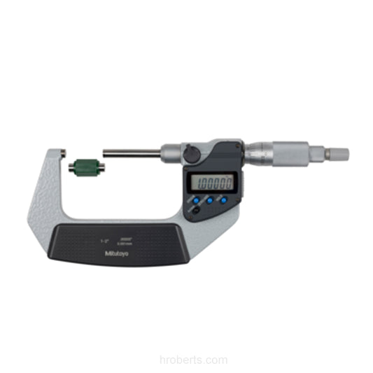 Mitutoyo 406-351-30 Digimatic Digital Non-Rotating Splindle Micrometer, Range 1-2" / 25.4-50.8mm, Resolution 0.00005" / 0.001mm with SPC Data Output