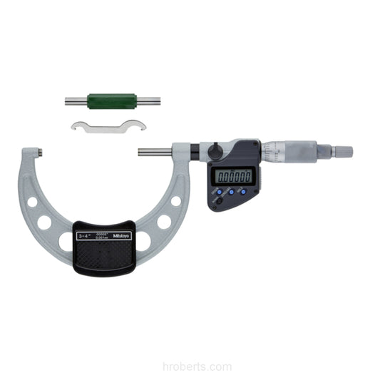 Mitutoyo 406-353-30 Digimatic Digital Non-Rotating Splindle Micrometer, Range 3-4" /  76.2-101.6mm, Resolution 0.00005" / 0.001mm with SPC Data Output