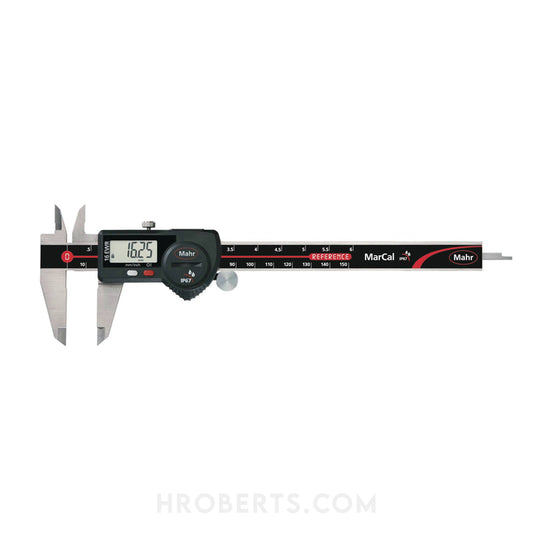 Mahr 4103067 16 EWR IP67 Digital Caliper with Data Output 0-150mm/6", Rectangle Depth Rod, With Thumb Wheel