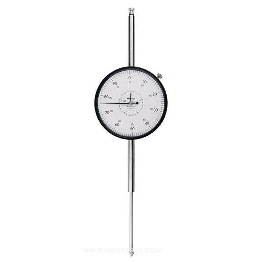 Mitutoyo 4887A-19 Dial Indicator, Graduation 0.001", Range 3.0"", Scale 0-100, Bezel Diameter 3.62"