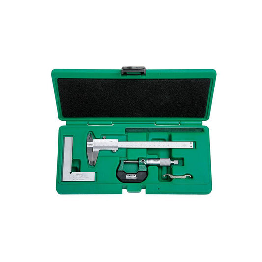 Insize (5041-2) 4 Piece Measuring Tool Set with 1205-1502S Vernier Caliper