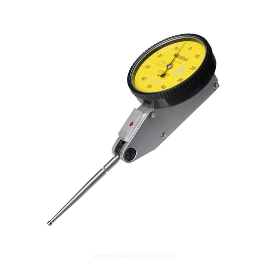 Mitutoyo 513-415-10T Lever Dial Indicator Horizontal Type, Graduation 0.01mm, Range 1mm, Scale 0-50-0, Stylus Length 41mm, Bezel Diameter 40mm