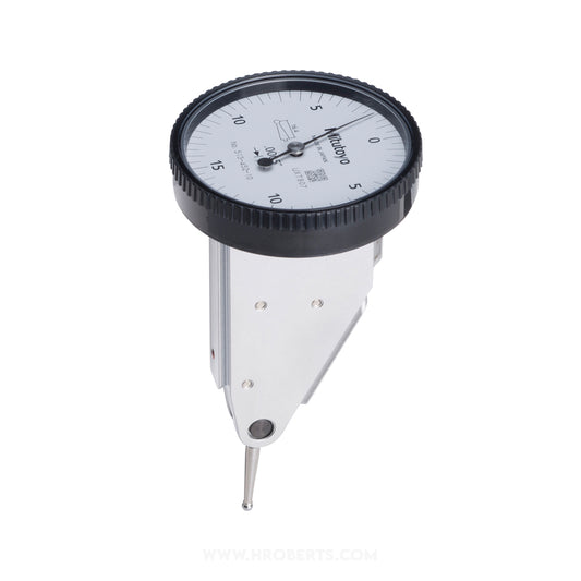 Mitutoyo 513-452-10T Lever Dial Indicator Vertical Type, Graduation 0.0005", Range 0.03", Scale 0-15-0, Stylus Length 16.4mm, Bezel Diameter 40mm