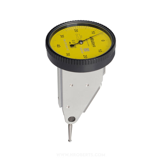 Mitutoyo 513-454-10E Lever Dial Indicator Vertical Type, Graduation 0.01mm, Range 0.8mm, Scale 0-40-0, Stylus Length 17.4mm, Bezel Diameter 40mm