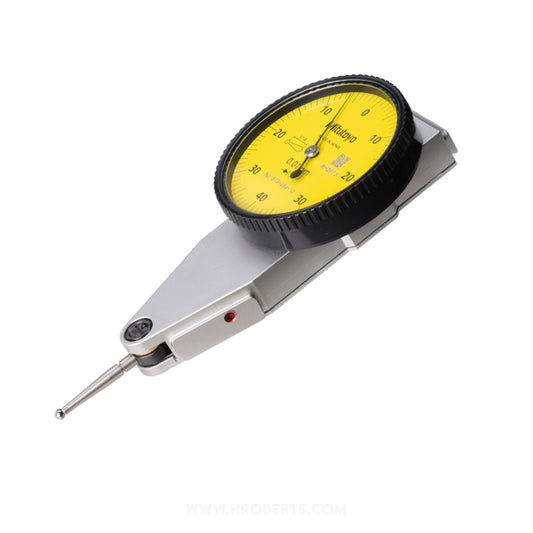 Mitutoyo 513-484-10T Lever Dial Indicator Parallel Type, Graduation 0.01mm, Range 0.8mm, Scale 0-40-0, Stylus Length 15.2mm, Bezel Diameter 40mm