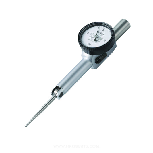 Mitutoyo 513-512-10T Lever Dial Indicator Pocket Type, Graduation 0.0005", Range 0.02", Scale 0-10-0, Stylus Length 33.3mm, Bezel Diameter 29.2mm