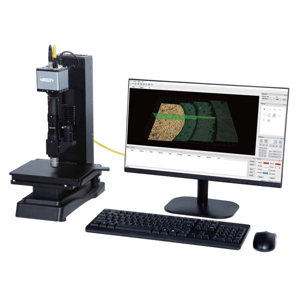 Insize 5323-D215 Large Depth Of Field 3D Measuring Microscope,142-970x Magnification (PC is optional)