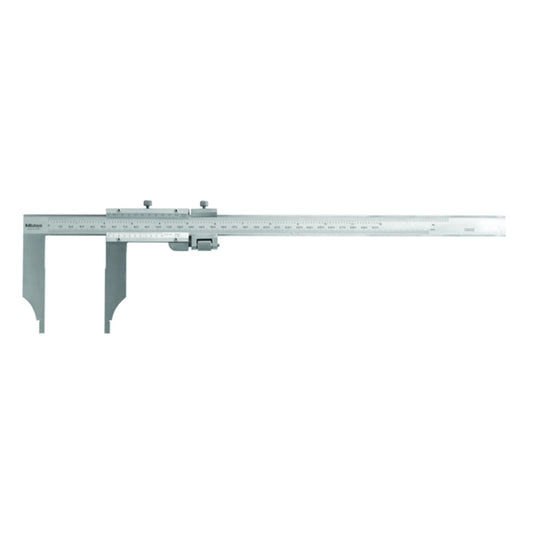 Mitutoyo 534-105 Vernier Caliper Long Jaw, Range 0-300mm / 0-12" Graduation 0.02mm / 0.001" with Fine Adjustment