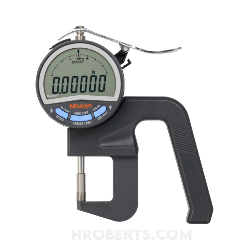 Mitutoyo 547-400A Digimatic Digital Thickness Gauge, Range 0-10mm / 0-0.4", Resolution 0.01mm / 0.0005"