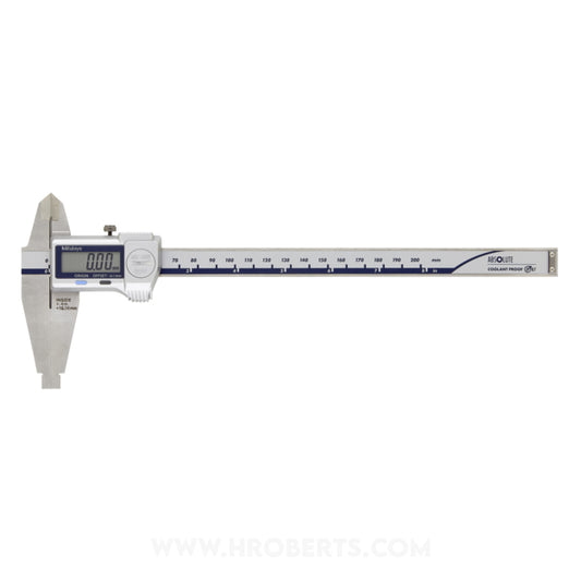Mitutoyo 551-311-20 Digimatic Digital Caliper with Nib Style and Standard Jaws, Range 0-200mm / 0-8" ( Inside 10.26-210.16mm / 0.404-8.4" ), Resolution 0.01mm / 0.0005", Absolute System, IP67 and SPC Data Output