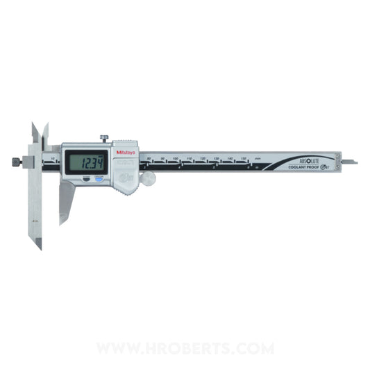 Mitutoyo 573-701-20 Digimatic Digital Caliper Offset Jaw, Range 0-150mm / 0-6", Resolution 0.01mm / 0.0005", IP67 Absolute System and SPC Data Output