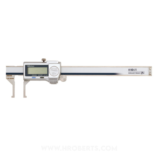 Mitutoyo 573-745-20 Digimatic Digital Caliper Inside Groove Type, Range 10-160mm / 0.4-6", Resolution 0.01mm / 0.0005", IP67 Absolute System and SPC Data Output