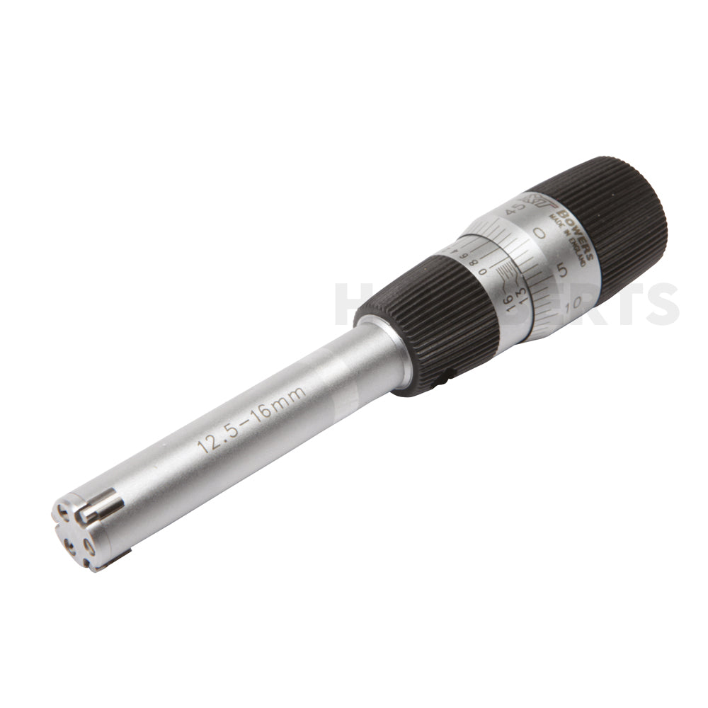 Bowers MXTA12W Analogue Bore Gauge, Range 12.5-16mm, Graduation 0.002mm, 3-Point Contact