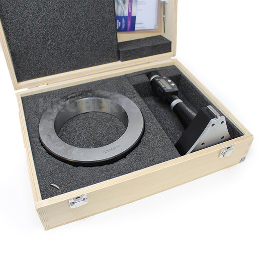 Bowers XTD125M-BT Digital Bore Gauge, Range 125-150mm, Resolution 0.001mm, 3-Point Contact with Bluetooth, Supplied with Setting Ring and Ukas Certificate