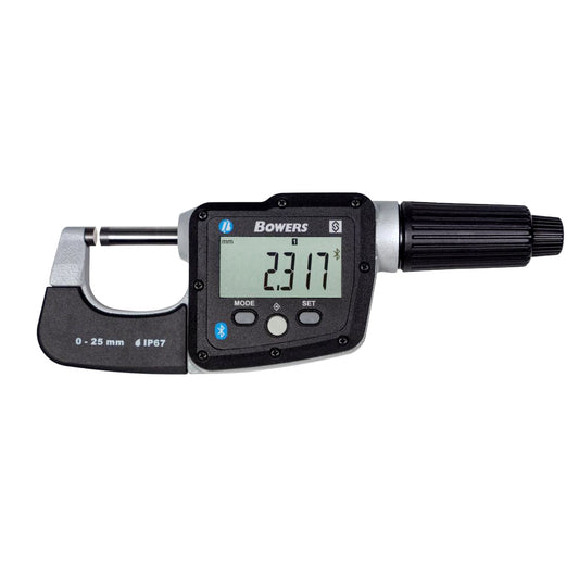 Bowers DM025 Digital Micrometer, Range 0-25mm / 0-1", Resolution 0.001mm / 0.00005"