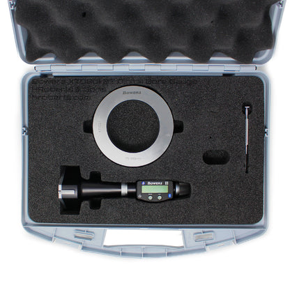 Bowers XTD80I-BT Digital Bore Gauge, Range 3.1/4-4", Resolution 0.00005", 3-Point Contact with Bluetooth, Supplied with Setting Ring and Ukas Certificate