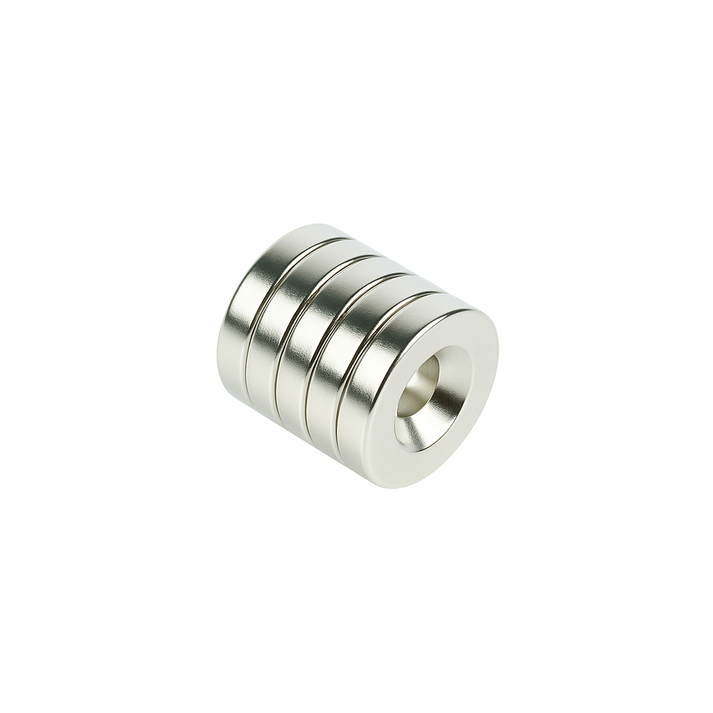 Eclipse N834 NdFeB Ring Ø17.5x4mm M4 Csk Pack of 5