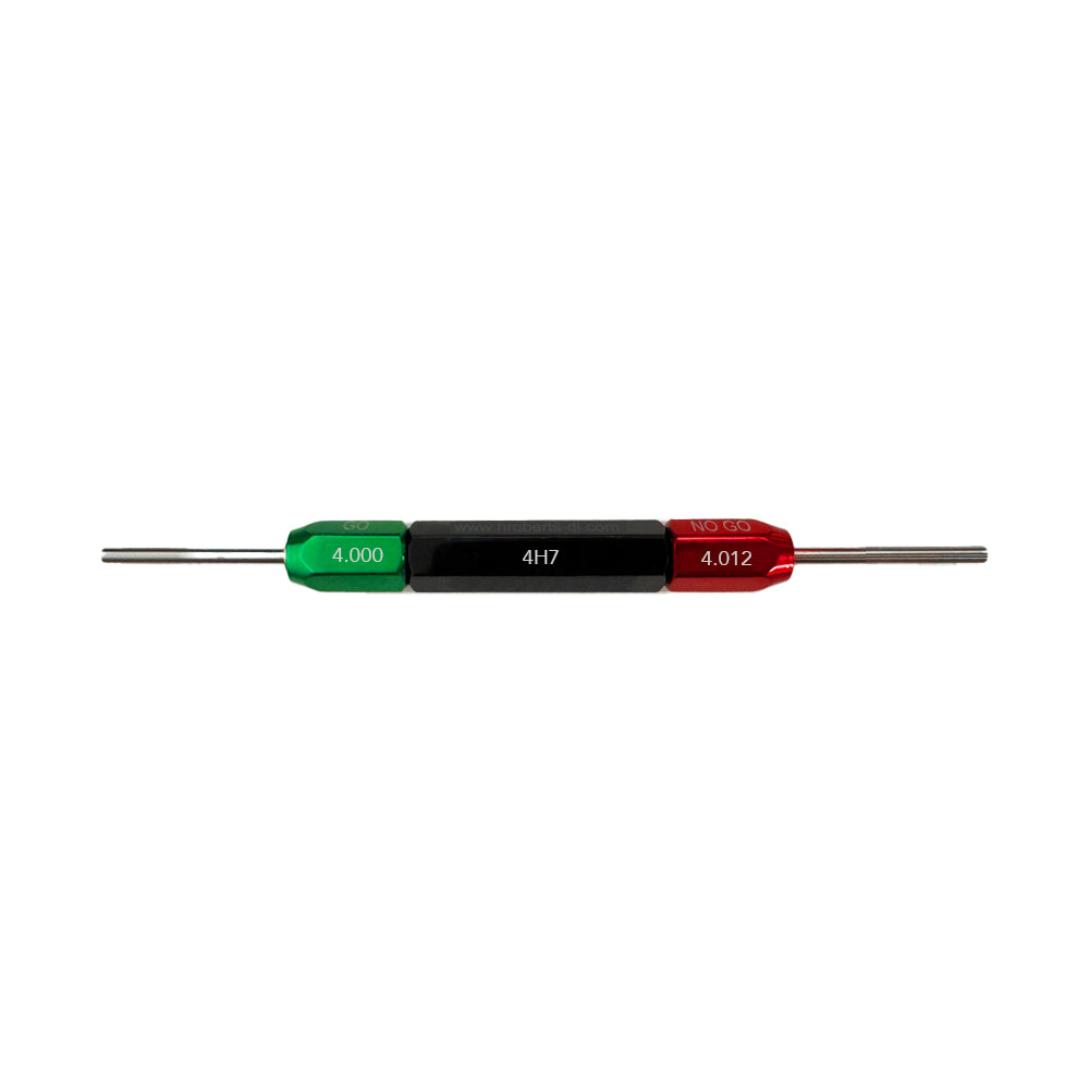 H Roberts 4mm Plain Plug Gauge - Class H7 tolerance - Go 4.000 No-Go 4.012mm