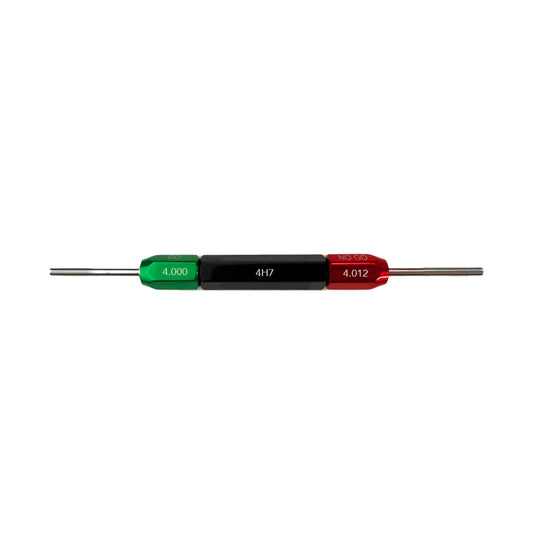 H Roberts 4mm Plain Plug Gauge - Class H7 tolerance - Go 4.000 No-Go 4.012mm