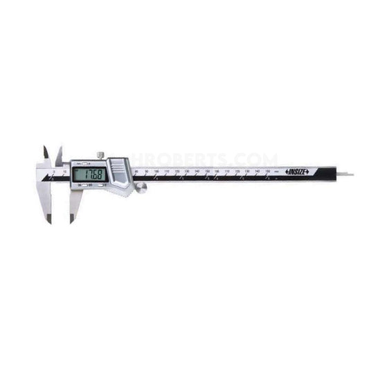 Insize 1114-200A Digital Caliper 0-200mm / 0-8" Heavy Duty Model with Thumb Roller