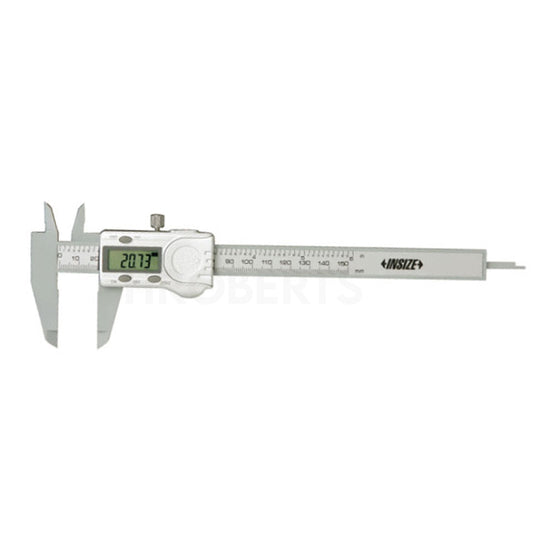 Insize 1139-150 Digital Caliper 0-150mm / 0-6" Plastic Digital Caliperwithout Thumb Roller