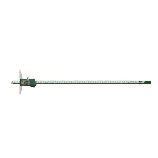 Insize 1141-500A Digital Vernier Depth GaugeRange 0-500mm / 0-20", Resolution  0.01mm / 0.0005", Base 150 x 7mm with Data Output