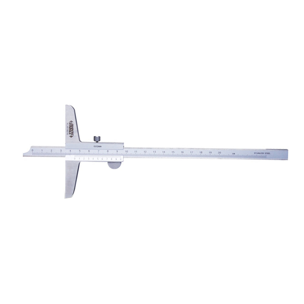 Insize 1240-150 Vernier Depth Gauge, Range 0-150mm, Graduation 0.05mm, Base 100 x 6mm